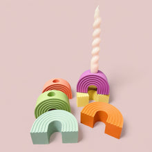 Load image into Gallery viewer, Rainbow Arch Candlestick Holder