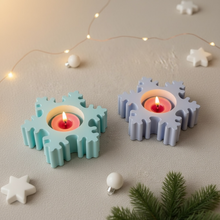 Load image into Gallery viewer, Christmas Snowflake Tea Light Candle Holder
